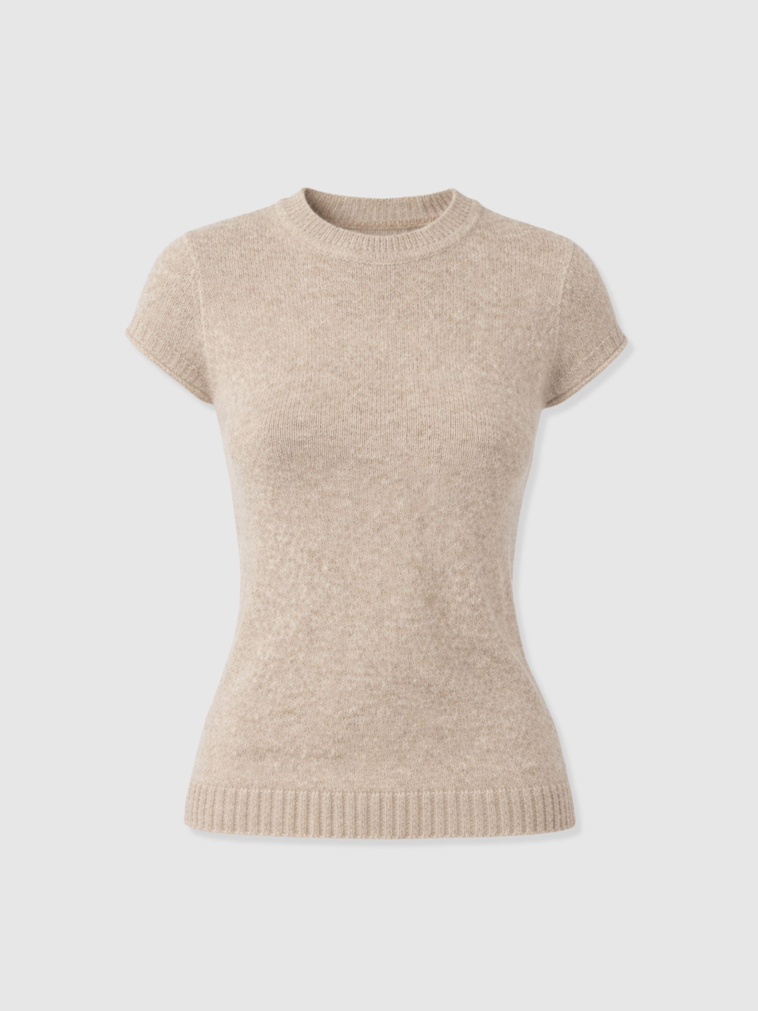 Ariella Baby Tee - Beige - Women's Sweaters | Saint + Sofia® USA